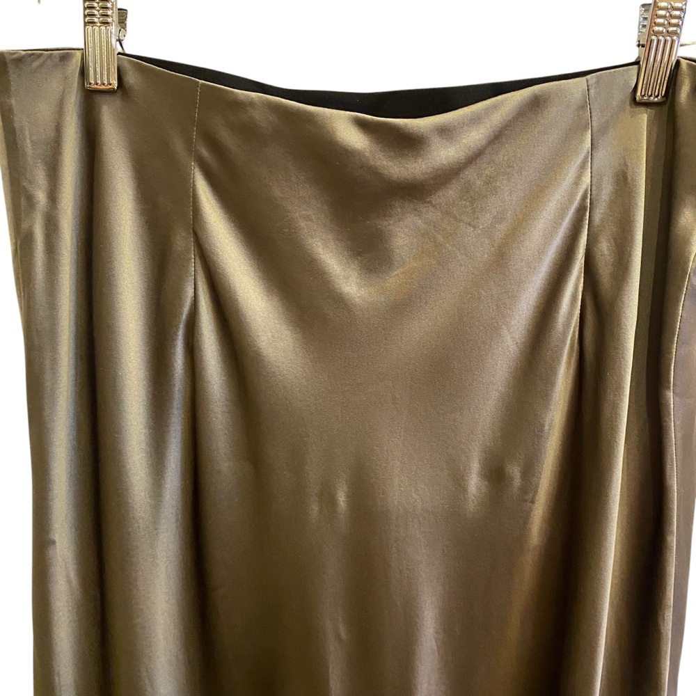 NWT Womens Quince 100% Washable Silk Maxi Tulip Skirt Gray Sz Small and XL - Picture 3 of 15